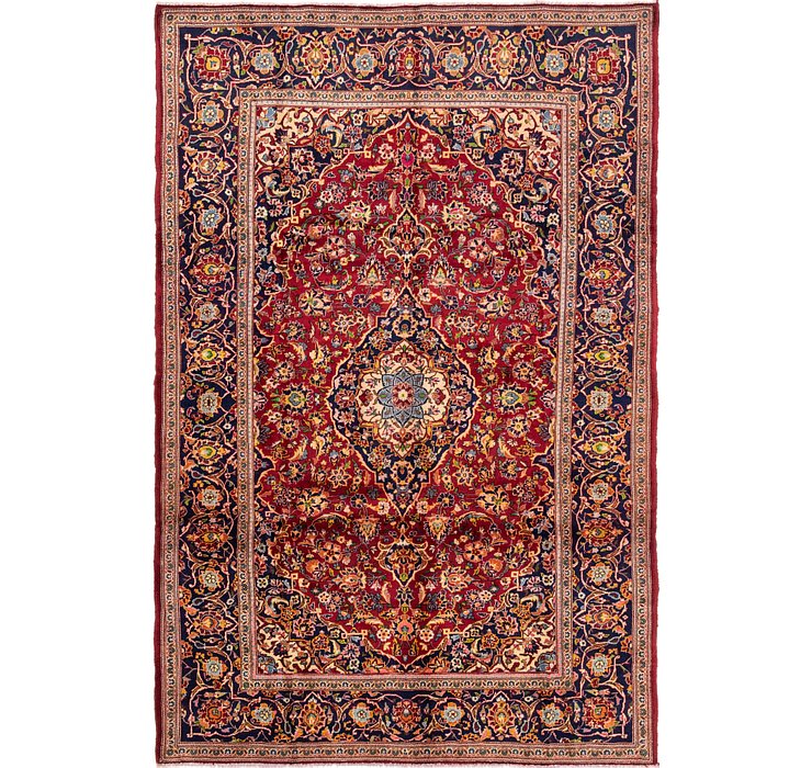 6' 6 x 9' 9 Kashan Persian Rug