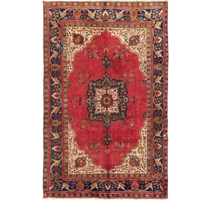 6' 7 x 10' 2 Tabriz Persian Rug