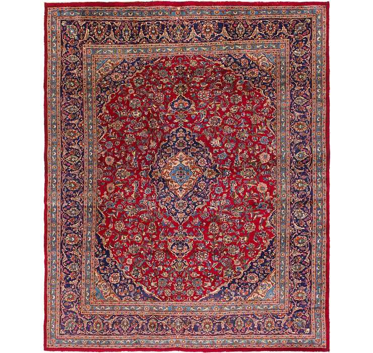 10' x 12' 4 Kashan Persian Rug