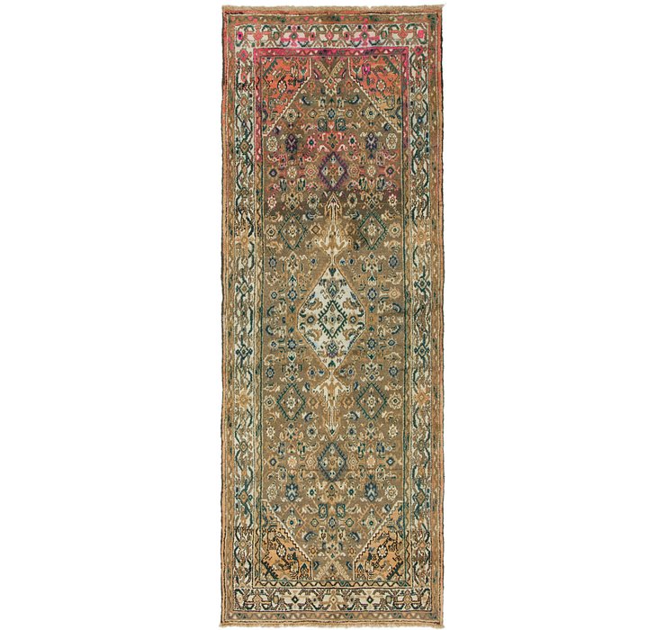 3' 6 x 9' 8 Hamedan Persian Runner ...