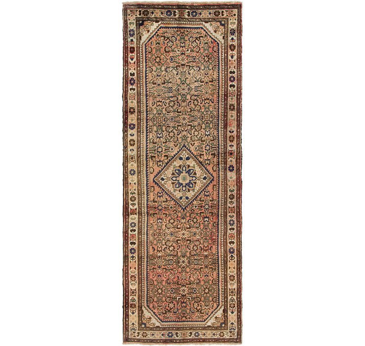 3' 8 x 10' 7 Hossainabad Persian Run...