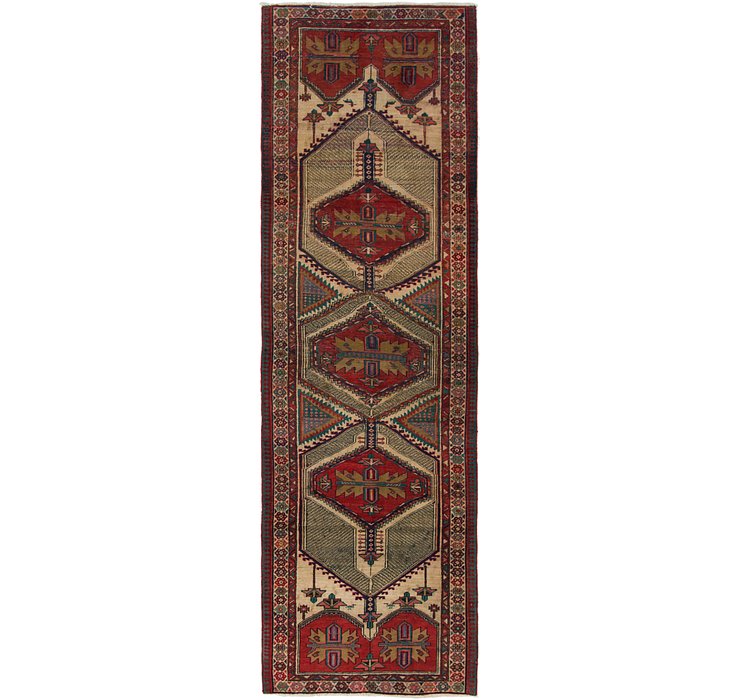 3' 3 x 11' Ardabil Persian Runner ...