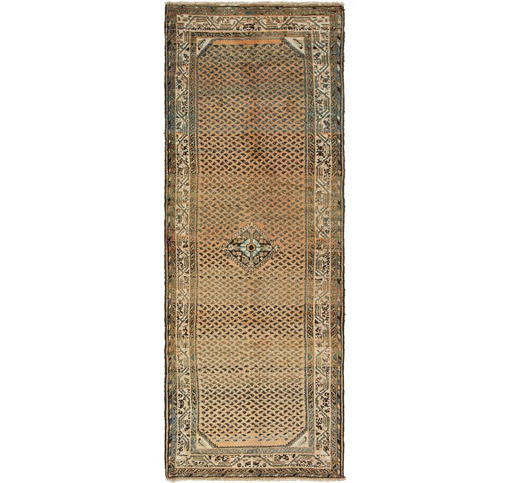 3' 8 x 10' 5 Hossainabad Persian Run...