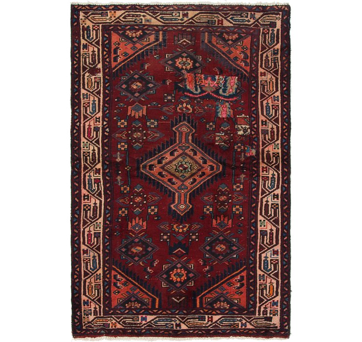 3' 2 x 5' 4 Mazlaghan Persian Rug