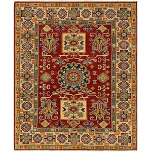 HandKnotted 5' 3 x 6' 4 Kazak Square Rug