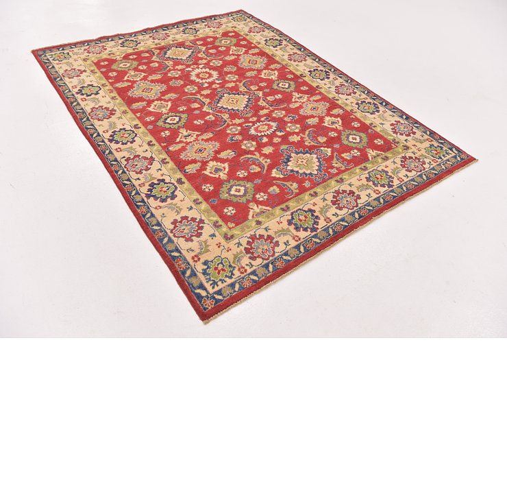 5' x 6' 4 Kazak Square Rug