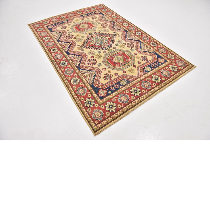 5' x 7' 4 Kazak Rug