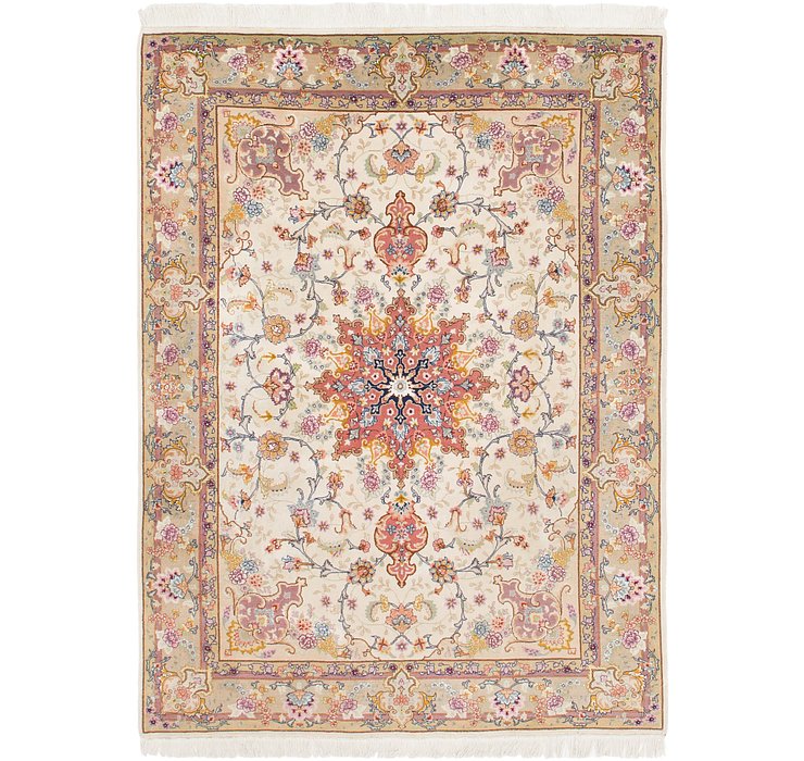 5' x 6' 10 Tabriz Persian Rug