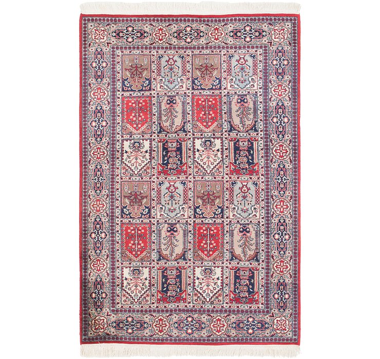 4' x 6' 4 Sarough Oriental Rug