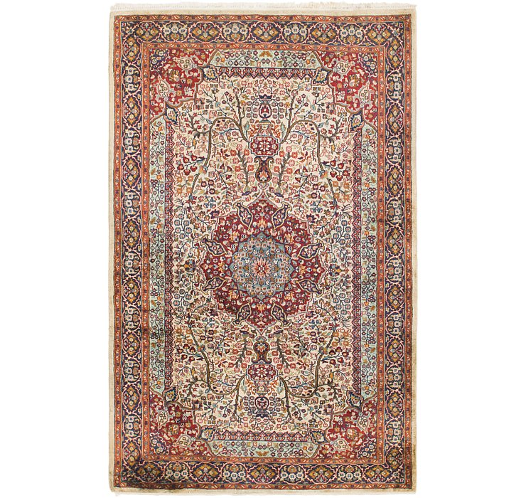 4' 2 x 6' 7 Jaipur Agra Oriental Rug