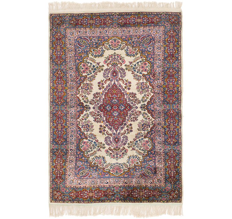 4' x 6' 3 Kerman Persian Rug