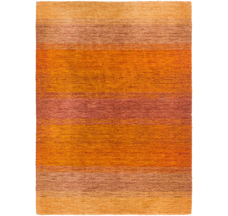 4' 5 x 6' 2 Reproduction Gabbeh Rug