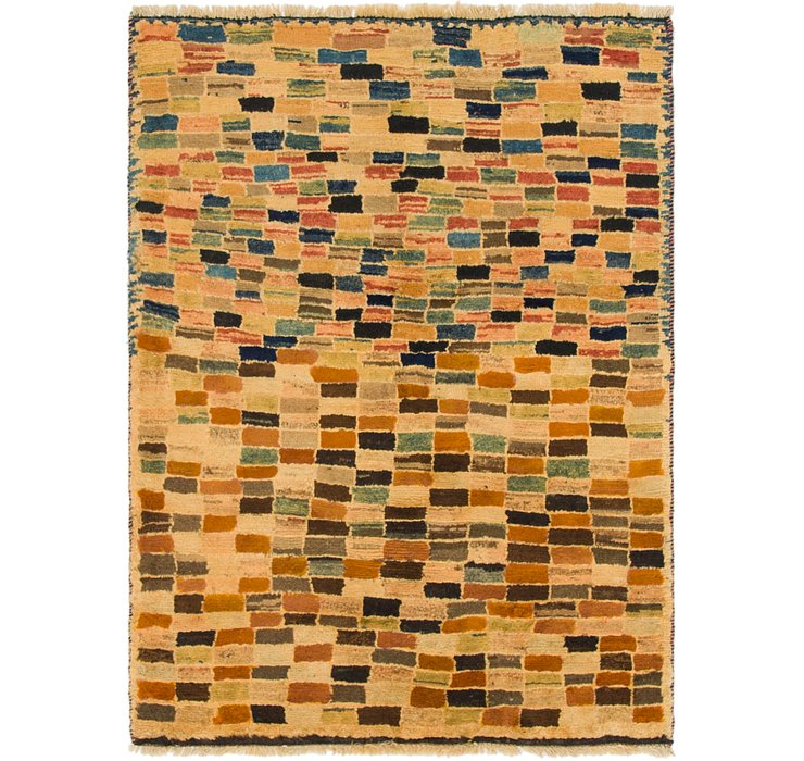 3' 4 x 4' 7 Shiraz-Gabbeh Persian Rug