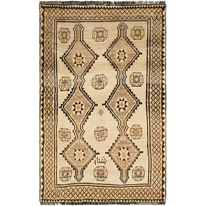 4' 1 x 6' 8 Shiraz-Gabbeh Persian Rug
