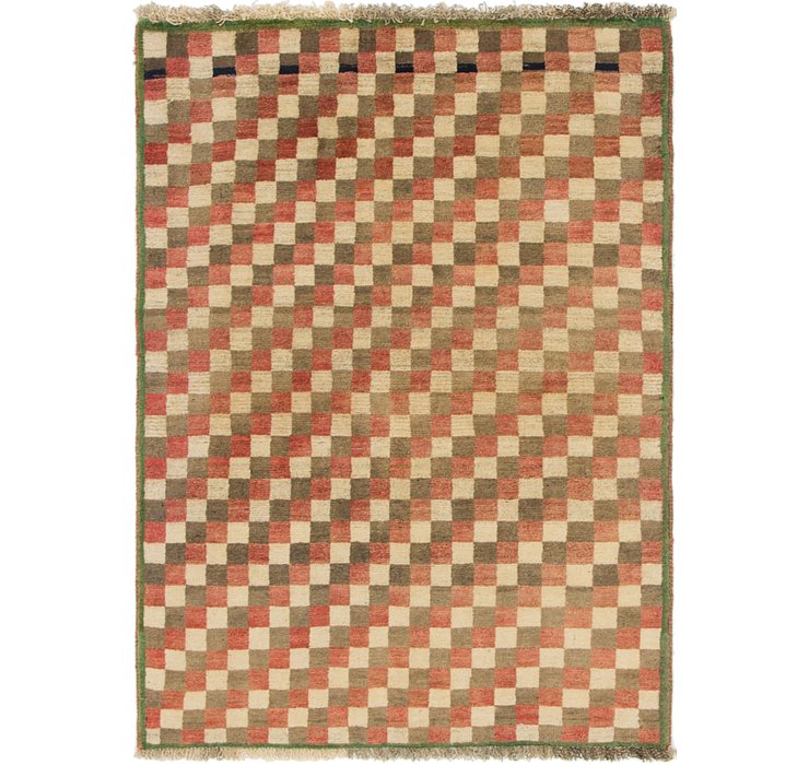 3' 3 x 4' 6 Shiraz-Gabbeh Persian Rug