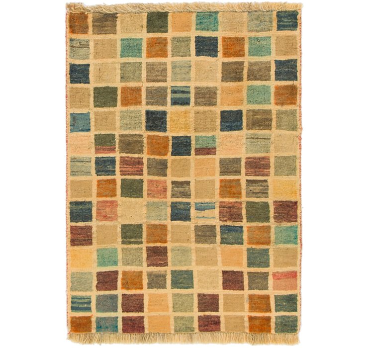 2' 8 x 3' 8 Shiraz-Gabbeh Persian Rug