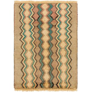 2' 4 x 3' 2 Shiraz-Gabbeh Persian Rug