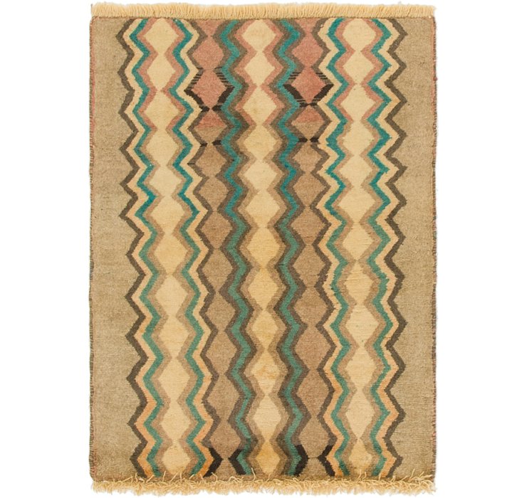 2' 4 x 3' 2 Shiraz-Gabbeh Persian Rug