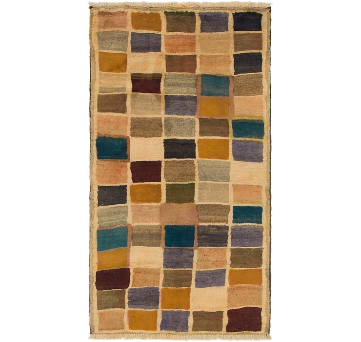2' 8 x 5' Shiraz-Gabbeh Persian Rug