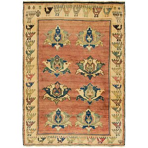 4' 5 x 6' 2 Ghashghaei Persian Rug