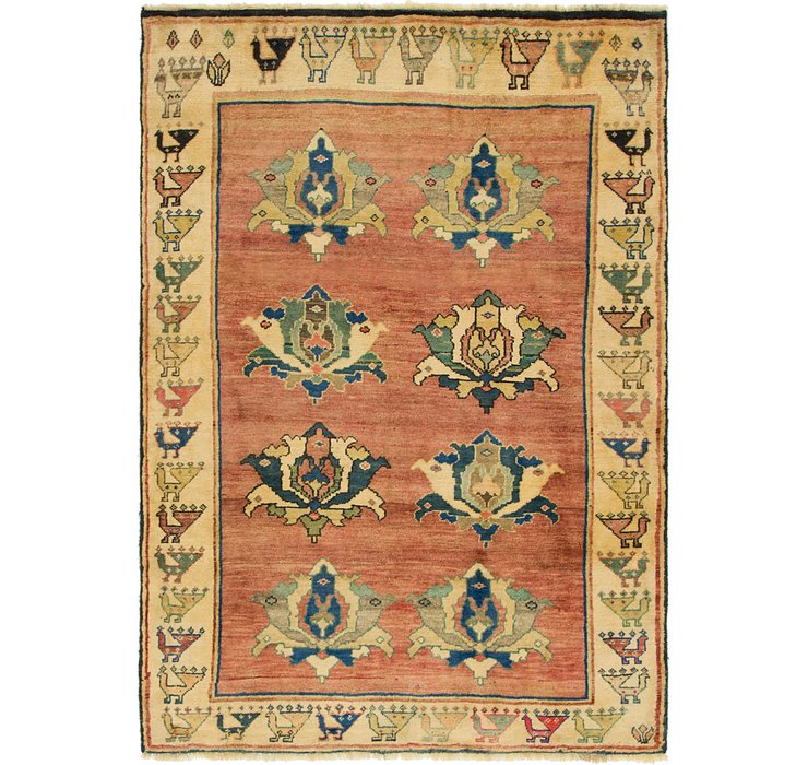 4' 5 x 6' 2 Ghashghaei Persian Rug