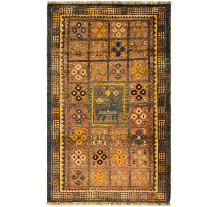 4' x 6' 5 Ghashghaei Persian Rug