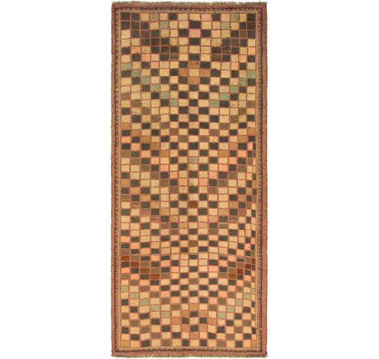 3' 2 x 7' 5 Shiraz-Gabbeh Persian R...