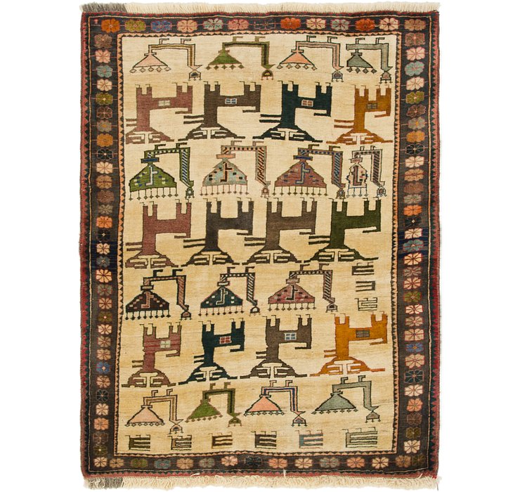 3' 7 x 5' Ghashghaei Persian Rug