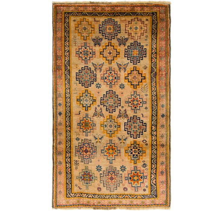 3' 8 x 6' 5 Ghashghaei Persian Rug