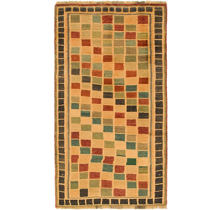 3' 7 x 6' 4 Shiraz-Gabbeh Persian Rug