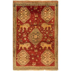 Unique Loom 4' x 6' 2 Ghashghaei Persian Rug