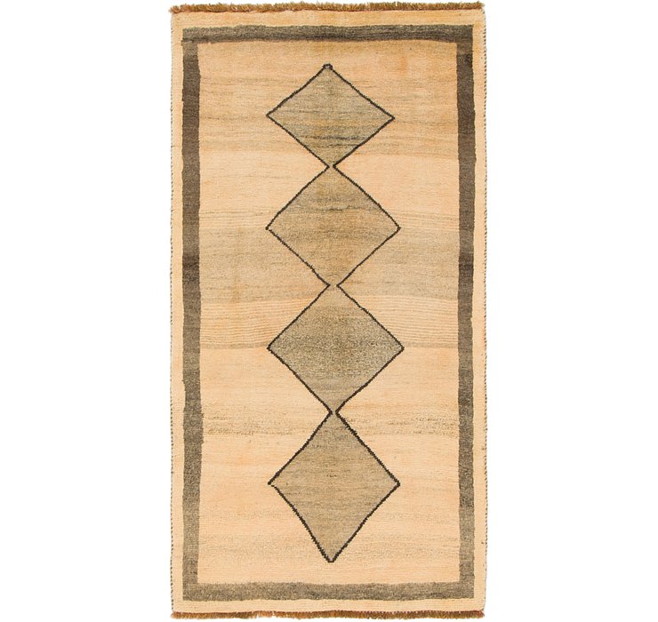 3' 2 x 6' 4 Shiraz-Gabbeh Persian R...