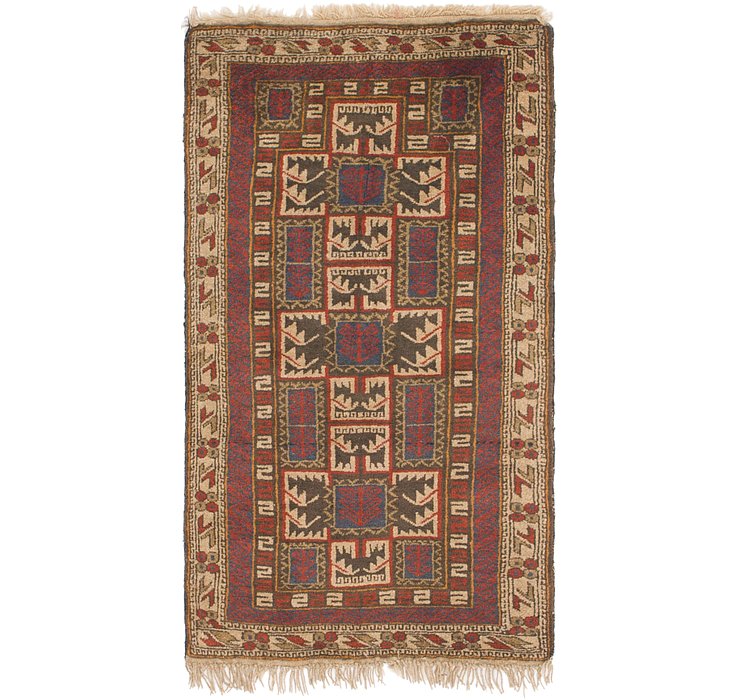 2' 6 x 4' 8 Shiraz Persian Rug
