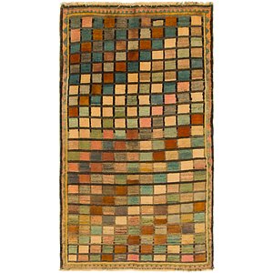 3' 3 x 5' 8 Shiraz-Gabbeh Persian Rug