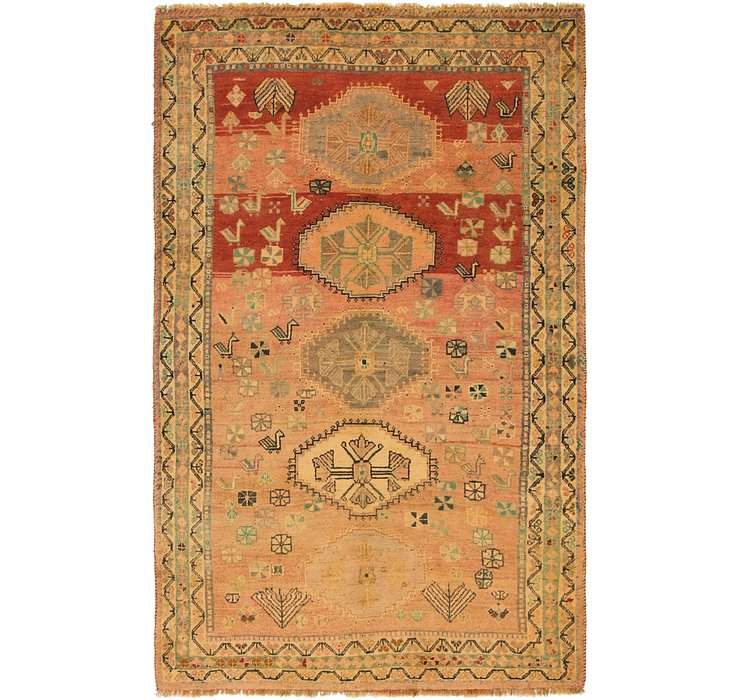 4' x 6' 6 Ghashghaei Persian Rug