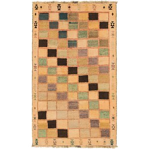 HandKnotted 3' 7 x 6' 4 Shiraz-Gabbeh Persian Rug
