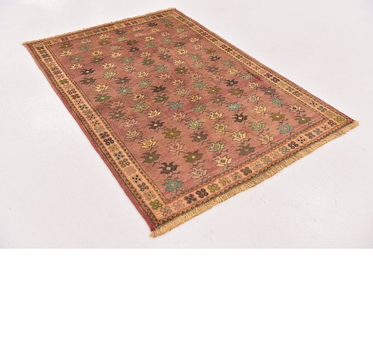 3' 4 x 4' 7 Ghashghaei Persian Rug