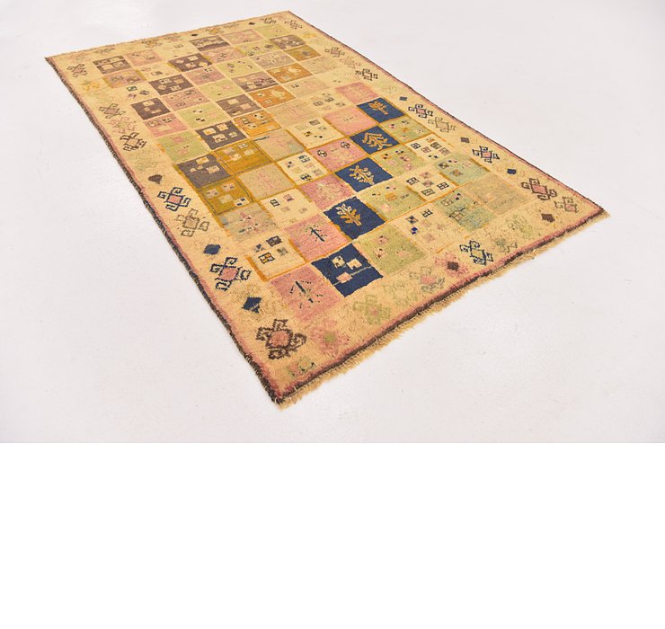 3' 9 x 6' Shiraz-Gabbeh Persian Rug