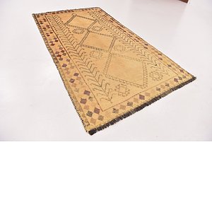 4' x 7' 3 Shiraz-Gabbeh Persian Rug
