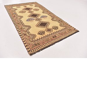 4' 3 x 7' 2 Shiraz-Gabbeh Persian Rug
