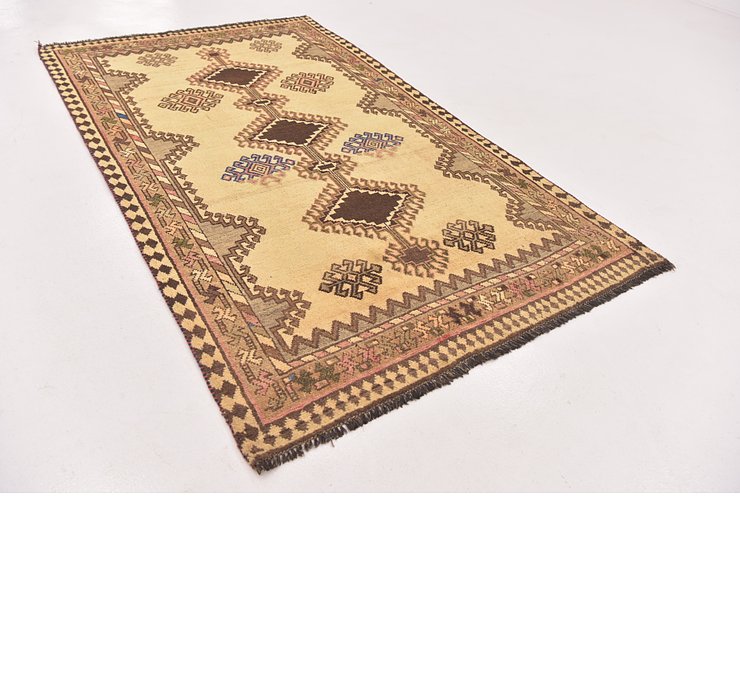 4' 3 x 7' 2 Shiraz-Gabbeh Persian Rug