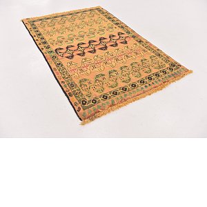 Unique Loom 3' 3 x 5' Shiraz-Gabbeh Persian Rug