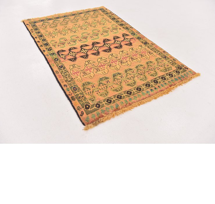 3' 3 x 5' Shiraz-Gabbeh Persian Rug