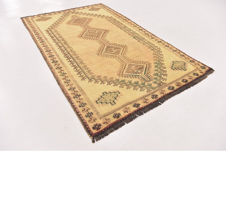 4' 4 x 7' 2 Shiraz-Gabbeh Persian Rug