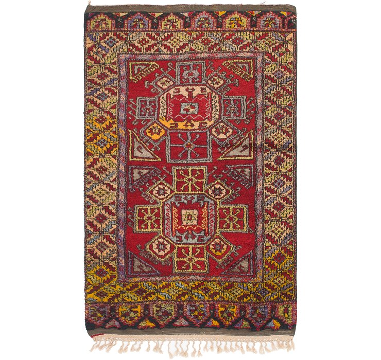 4' 2 x 6' 9 Anatolian Oriental Rug