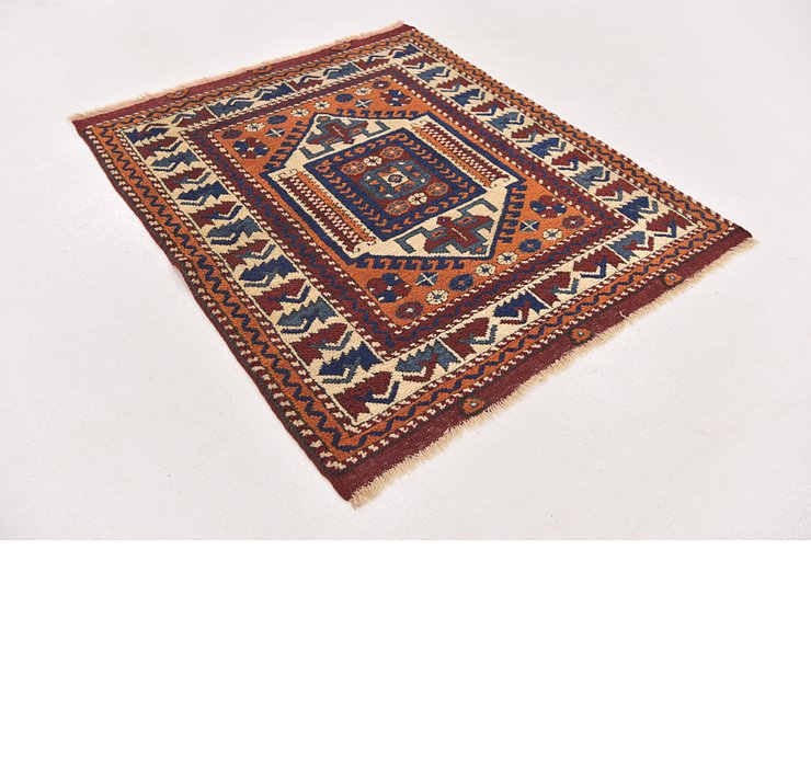 3' x 3' 7 Anatolian Square Rug