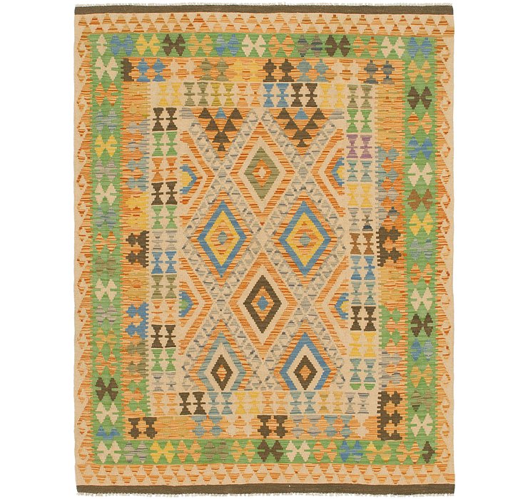 4' 10 x 6' 5 Kilim Maymana Rug