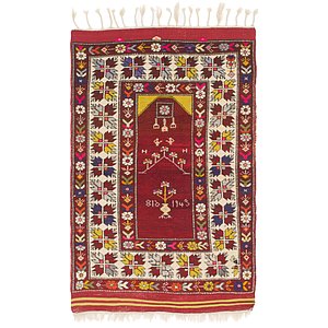 HandKnotted 3' 5 x 5' 5 Anatolian Rug