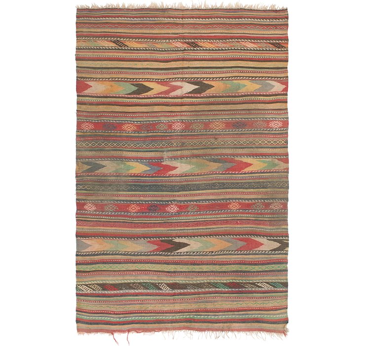 5' 6 x 8' 7 Kilim Fars Rug