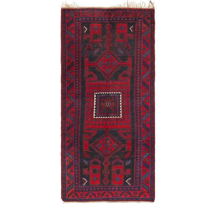 4' 9 x 10' 7 Zanjan Persian Runner Rug